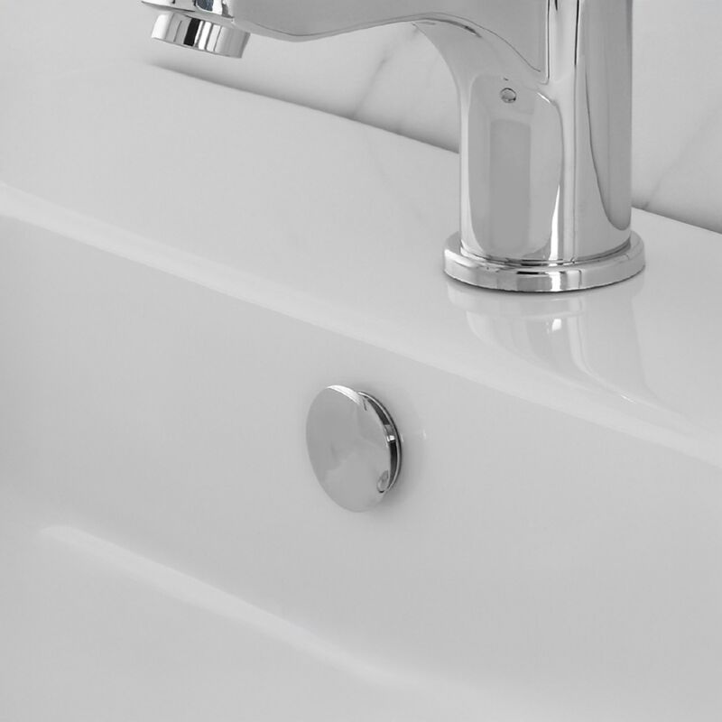 foto del prodotto tappo copriforo cromo per troppo pieno lavabi e bidet da 24 o 28 mm