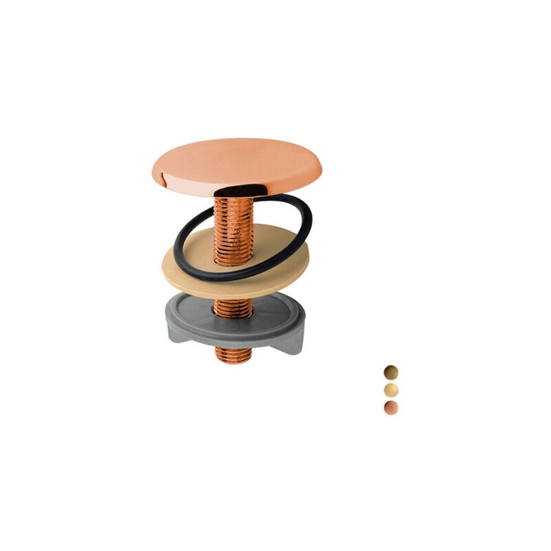 foto del prodotto tappo copriforo in ottone bronzato pb