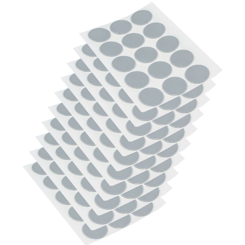 foto del prodotto tappo coprivite adesivo, 20mm, grigio, confezione di 150 pezzi emuca