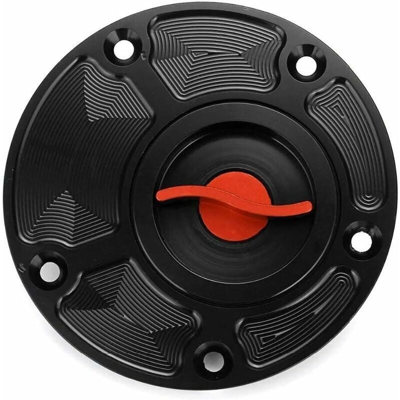 foto del prodotto tappo del serbatoio del carburante a sgancio rapido per moto copetition per yamaha fz1 fz6 fzr yzf r1 r6 ysr50 fazer rosso nero 
