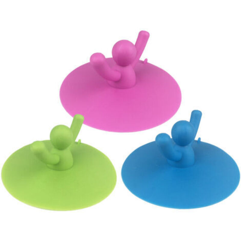 foto del prodotto tappo di scarico in silicone da 3 pezzi, tappo di scarico universale in silicone per vasca da bagno, tappo per lavello da cucina, per lavelli da
