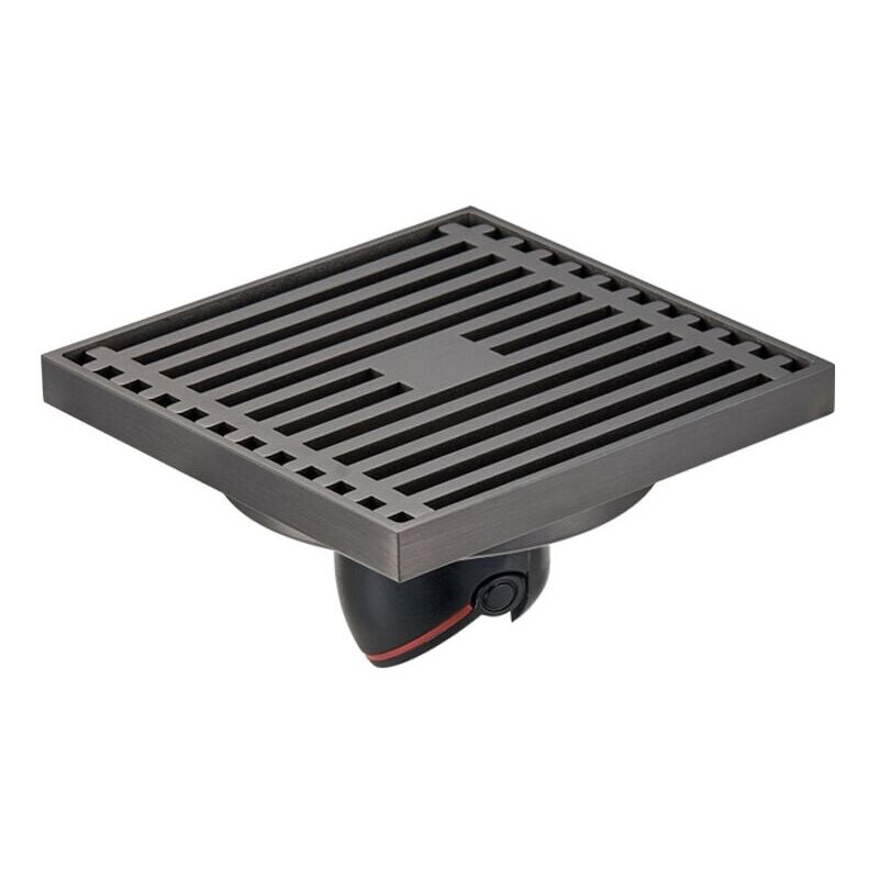 foto del prodotto tappo di scarico per doccia da bagno quadrato 10x10 cm, sifone, griglia di scarico, filtro, monouso, magnetico dritto