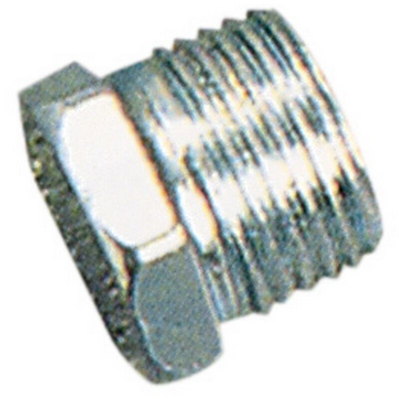 foto del prodotto tappo esagonale tornito filettato attacco maschio 3/4 acciaio zincato raccordo