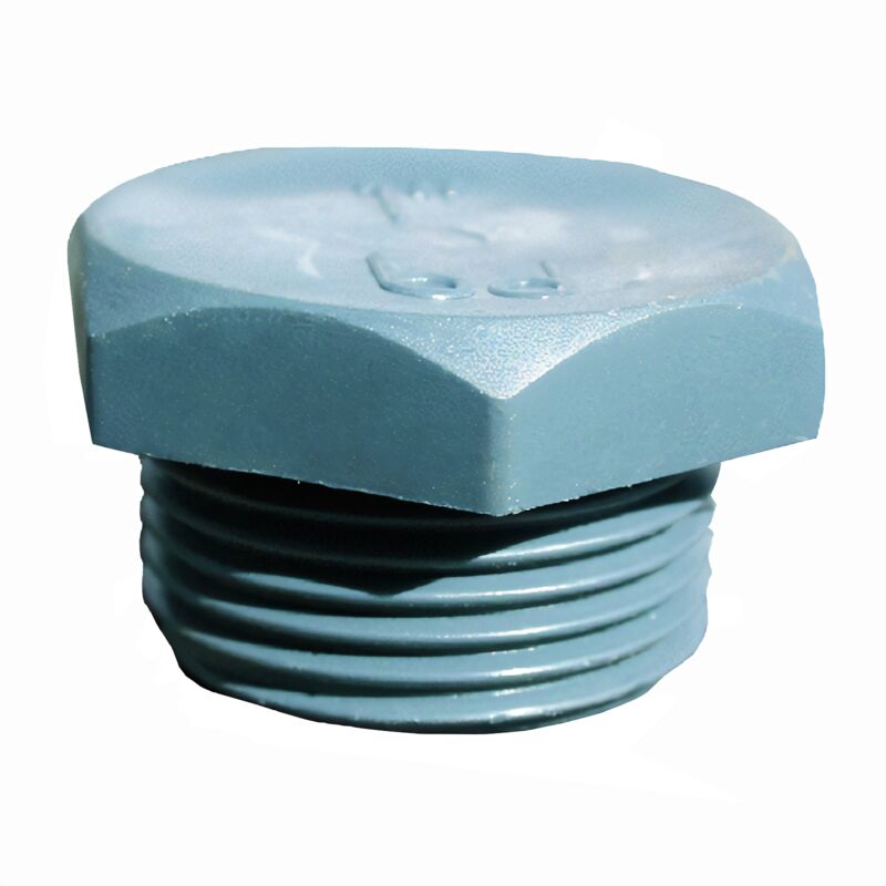 foto del prodotto tappo filettato in plastica pvc esagonale per contenitori -1'