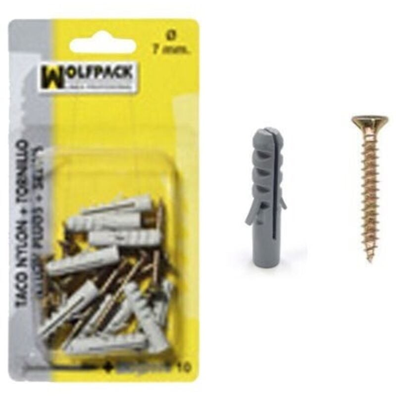 foto del prodotto tappo in nylon bullone a vite 7 mm. 10 pezzi