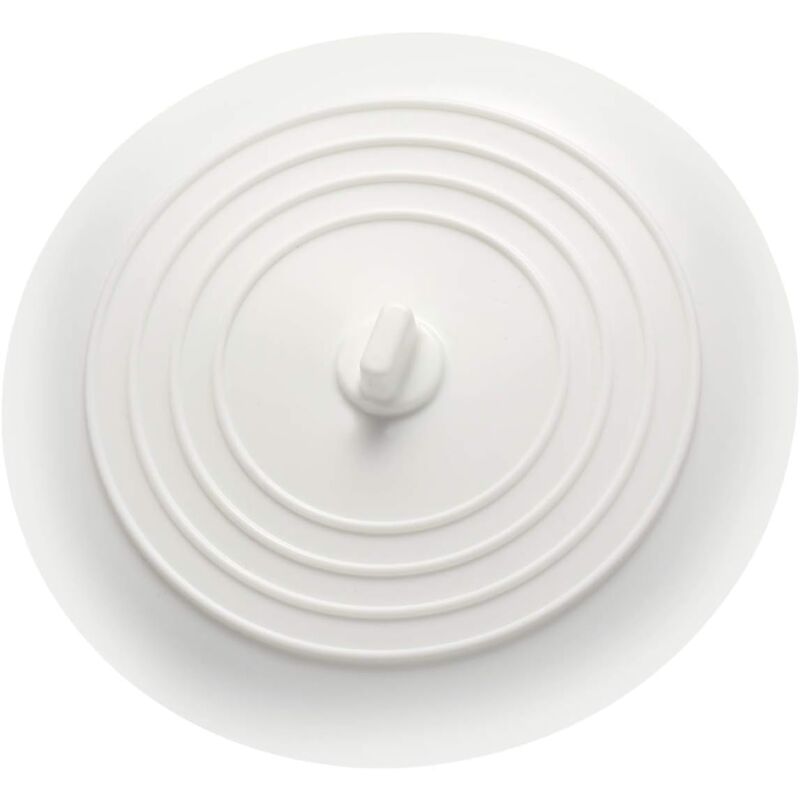 foto del prodotto tappo in silicone per lavello, per vaschetta di scarico per cucine, bagni, lavanderie bianco 