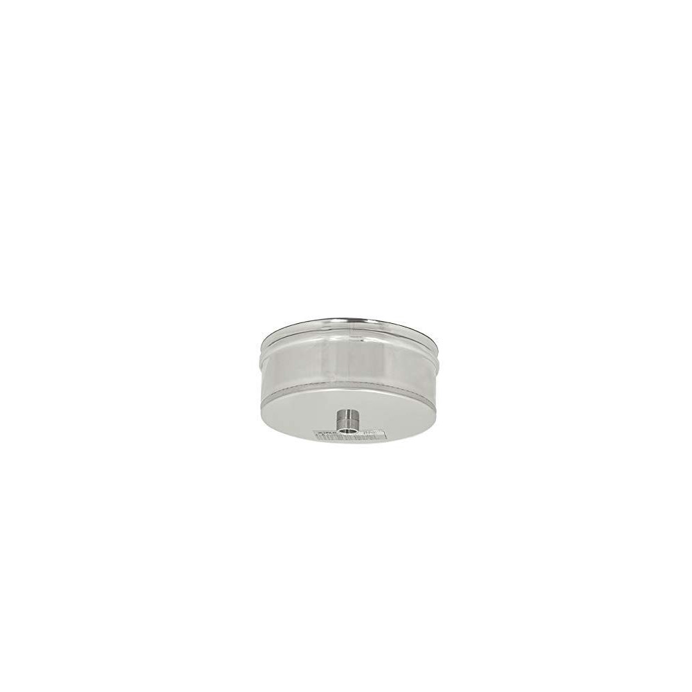 foto del prodotto tappo inox aisi 304 con spurgo scarico condensa, diametro 150mm