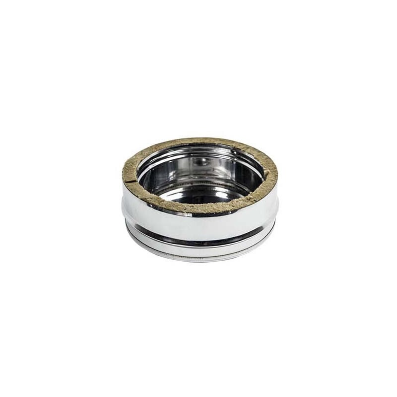 foto del prodotto tappo inox doppia parete con spurgo per scarico condensa, diametro di 150 de 200 mm