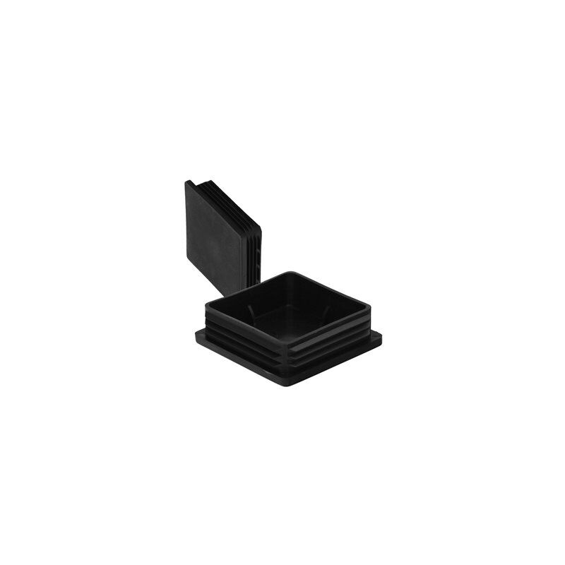 foto del prodotto tappo interno quadrato in plastica 80x80 mm. borsa di colore nero 25 unit .