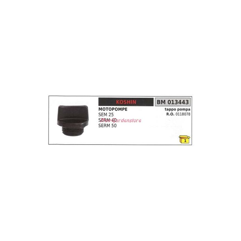 foto del prodotto tappo koshin motopompa sem 25 srrm 40 50 013443
