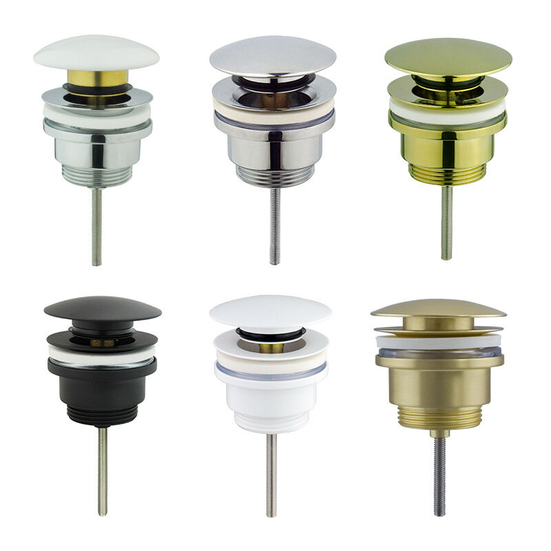 foto del prodotto tappo lavabo click clack universale rea gold oro lucido