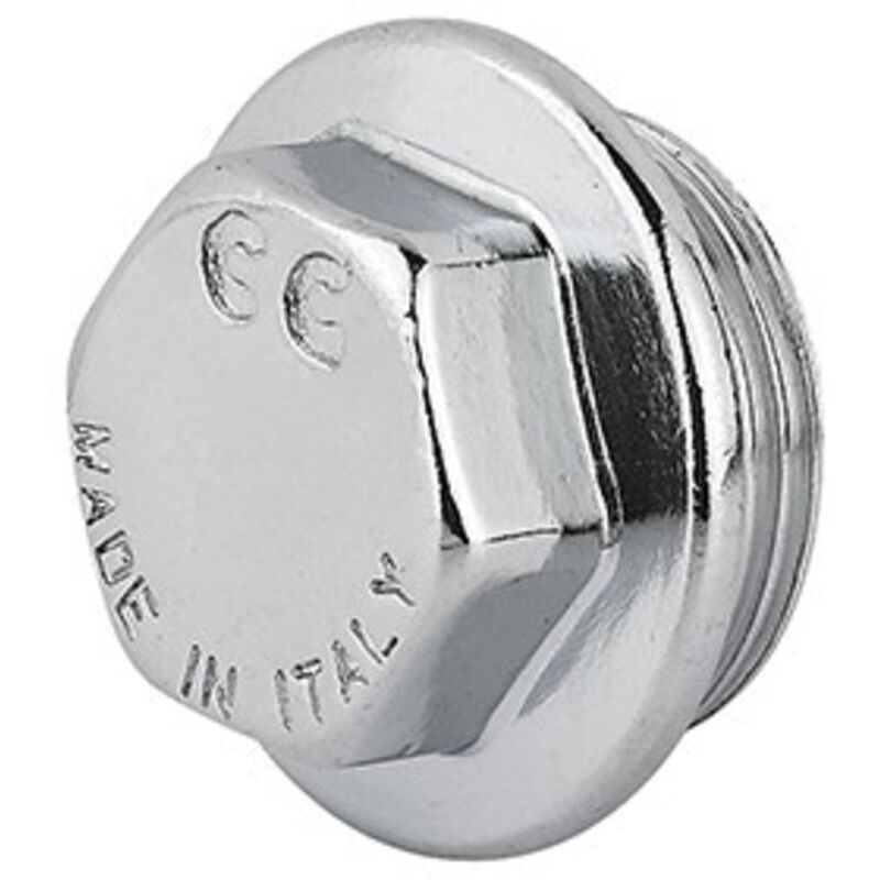 foto del prodotto tappo maschio ottone cromo 3 4