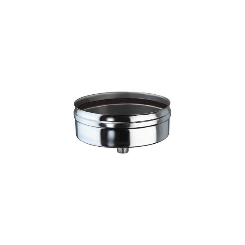 immagine 0 del prodotto tappo monoparete in acciaio con drenaggio dm 100 mm