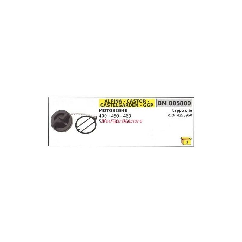 foto del prodotto tappo olio alpina motosega 400 450 460 500 510 760 005800