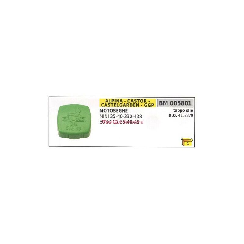 foto del prodotto tappo olio alpina motosega mini 35 40 330 438 euro cx 35 40 45 005801