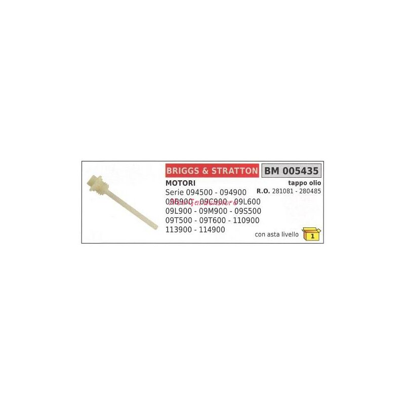 foto del prodotto tappo olio b&amp;s tagliaerba tosaerba rasaerba serie 171400 176400 190400 005435