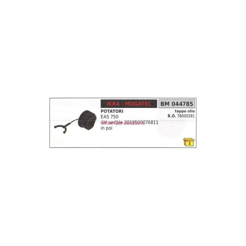 foto del prodotto tappo olio serbatoio potatore ikra eas 750 da s n 3019500076811 044785