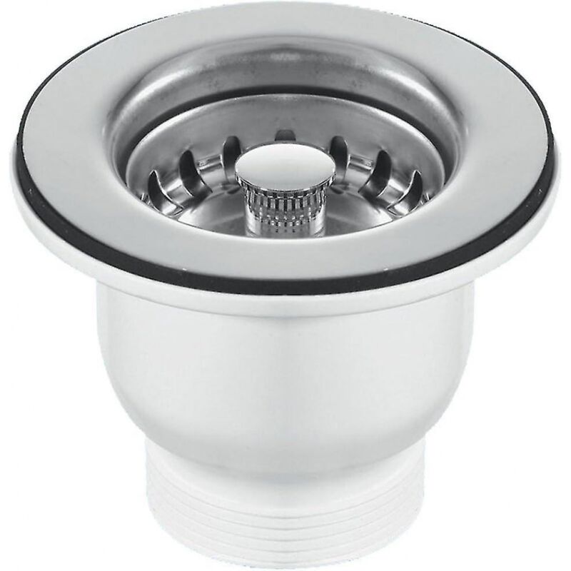 foto del prodotto tappo per lavandino belfast cromato da 85 mm adatto per fori da 60 mm bebusingoto