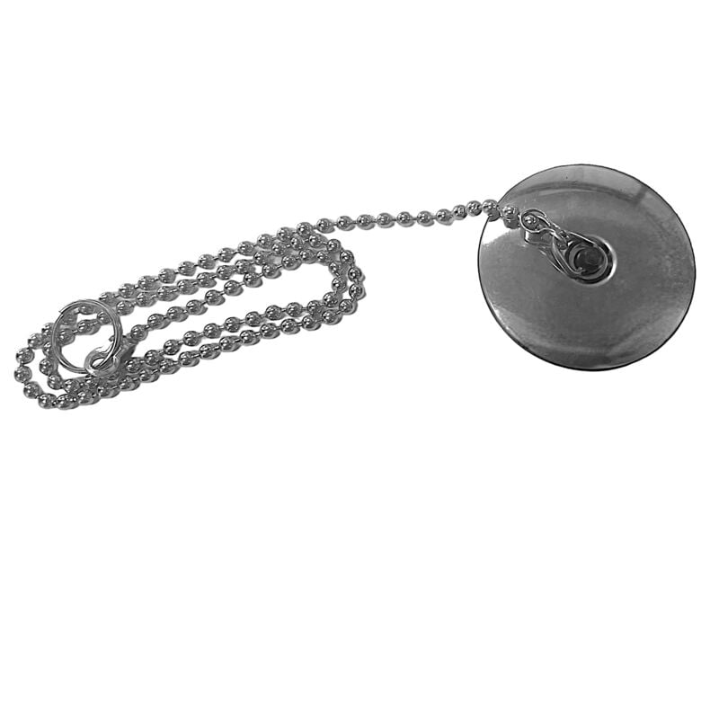 foto del prodotto tappo per lavandino,scarico 44 39 mm con catenella