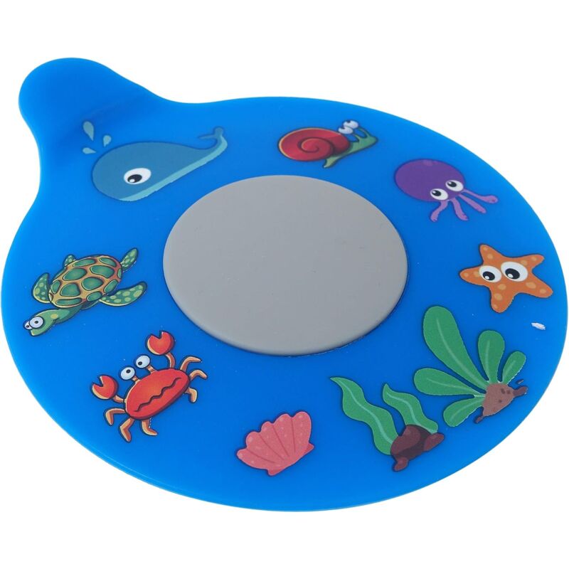 foto del prodotto tappo per scarico vasca da bagno, tappo per vasca da bagno in silicone, copertura universale per scarico vasca, regalo per bambini e neonati