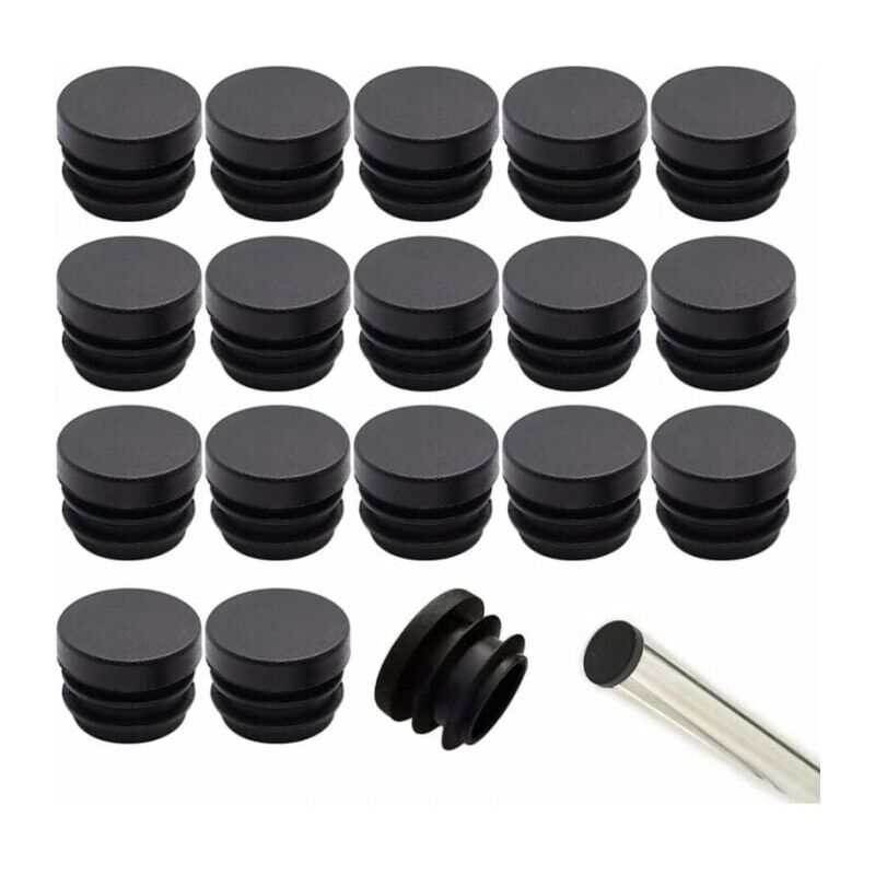 foto del prodotto tappo per sedia da 16 mm, 32 pezzi, tappo terminale per sedia, tappo terminale in plastica rotondo, tappo per tubo di sedia, tappo per gamba di