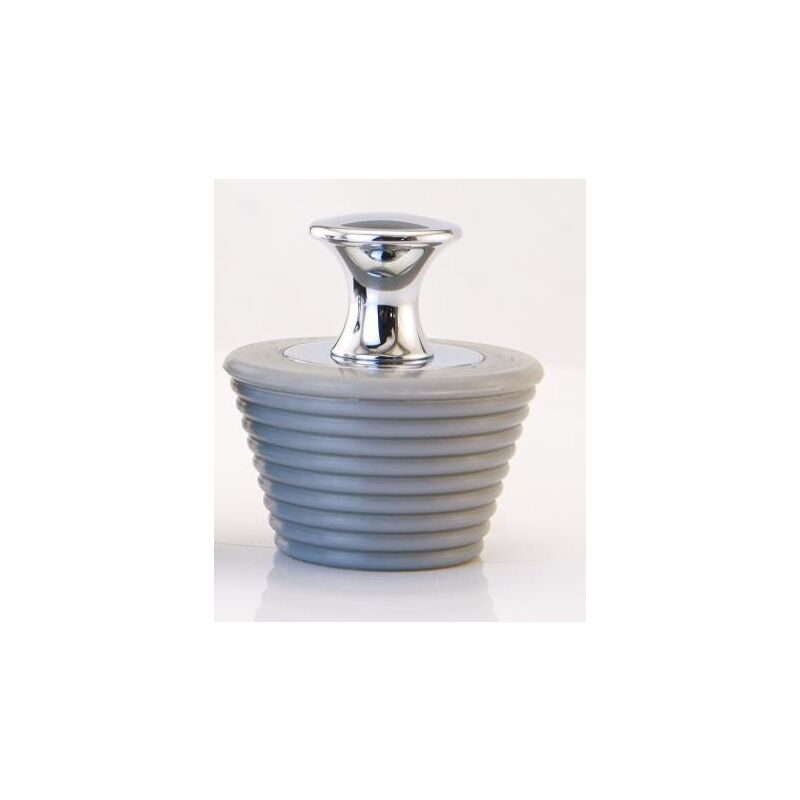 foto del prodotto tappo per vasca da bagno, affidabile tappo per vasca da bagno impedisce all acqua di fluire nella doccia e nel lavandino grigio 