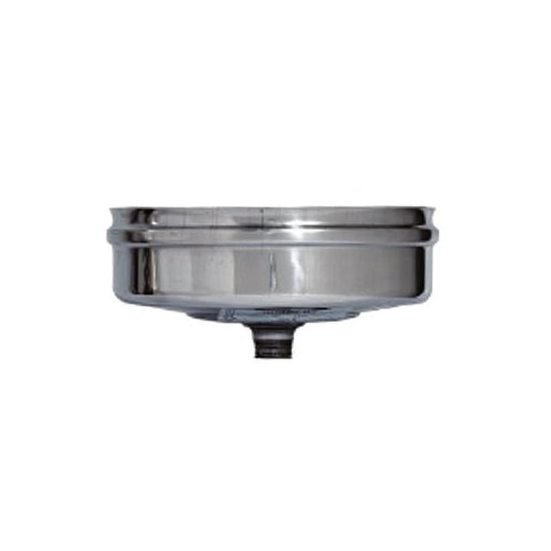 foto del prodotto tappo raccolta condensa in acciaio inox aisi 304 monoparete spess mm.0,5 mm.140
