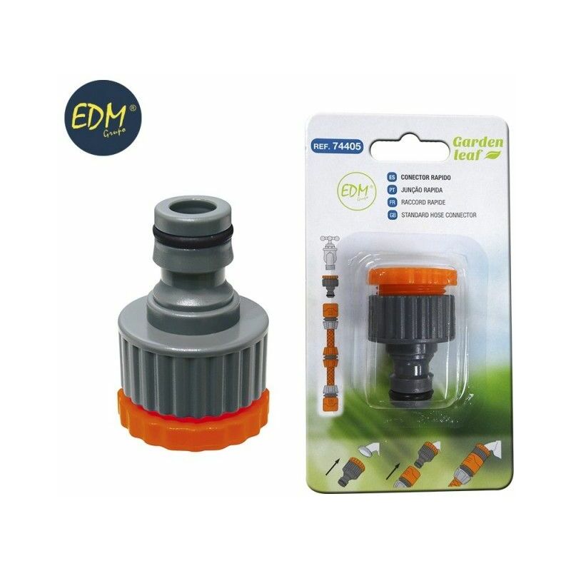 foto del prodotto tappo rapido con adattatore filettato femmina da 1 2 e 3 4 blister edm
