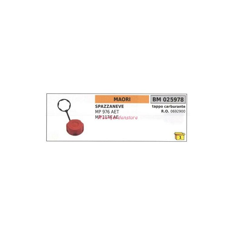 foto del prodotto tappo serbatoio carburante motore maori spazzaneve mp 976 aet 025978