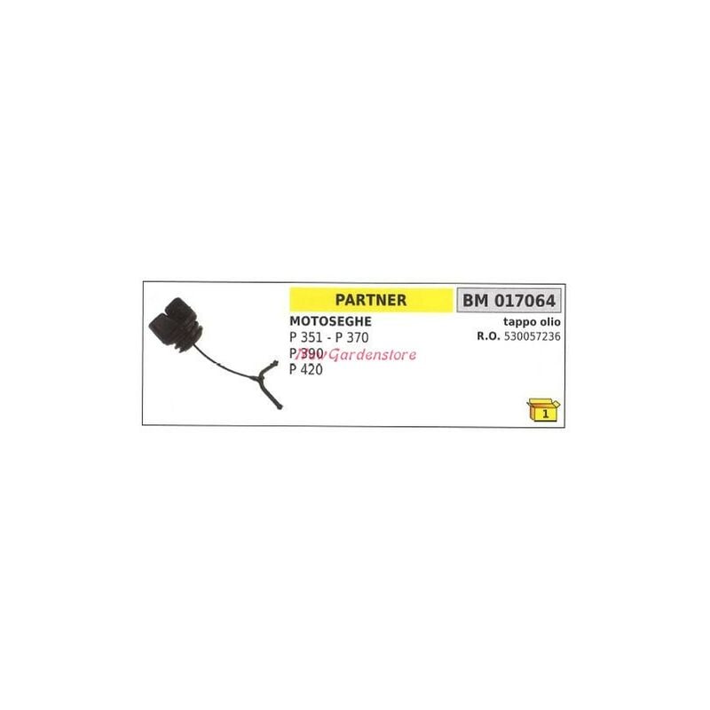 foto del prodotto tappo serbatoio olio motore partner motosega p 351 370 390 420 017064