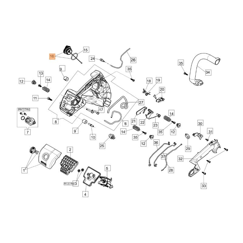 foto del prodotto tappo serbatoio originale oleomac per motosega gst 250 gst 360 50290224ar