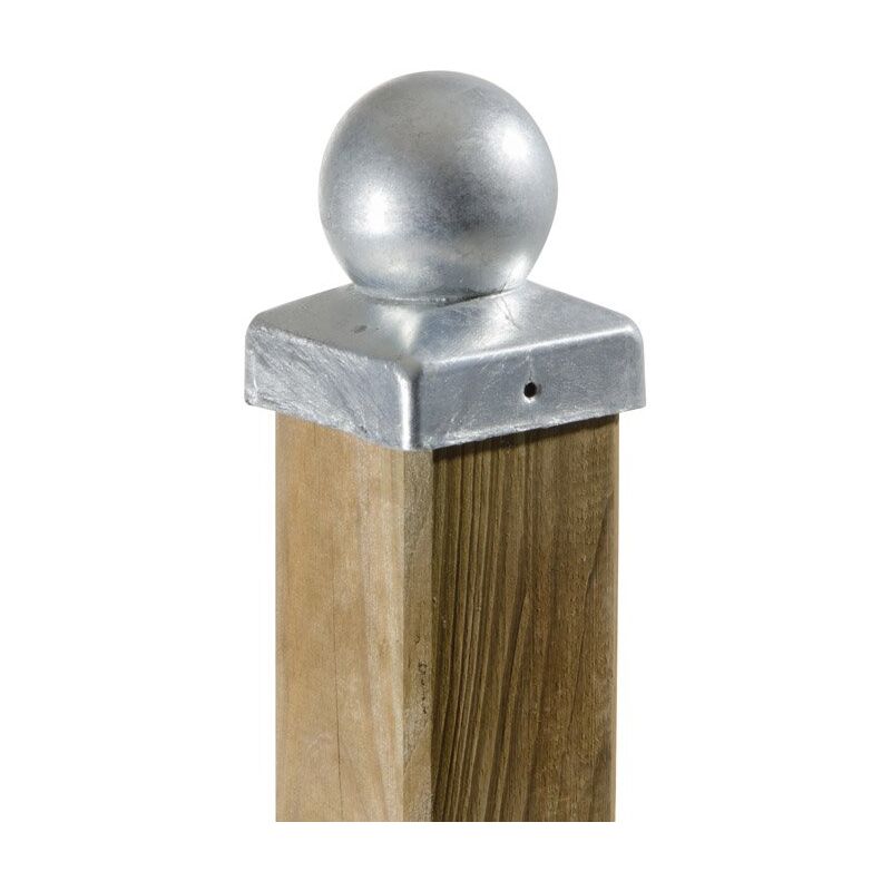 foto del prodotto tappo superiore in legno tondo per palo 7,1x7,1 cm