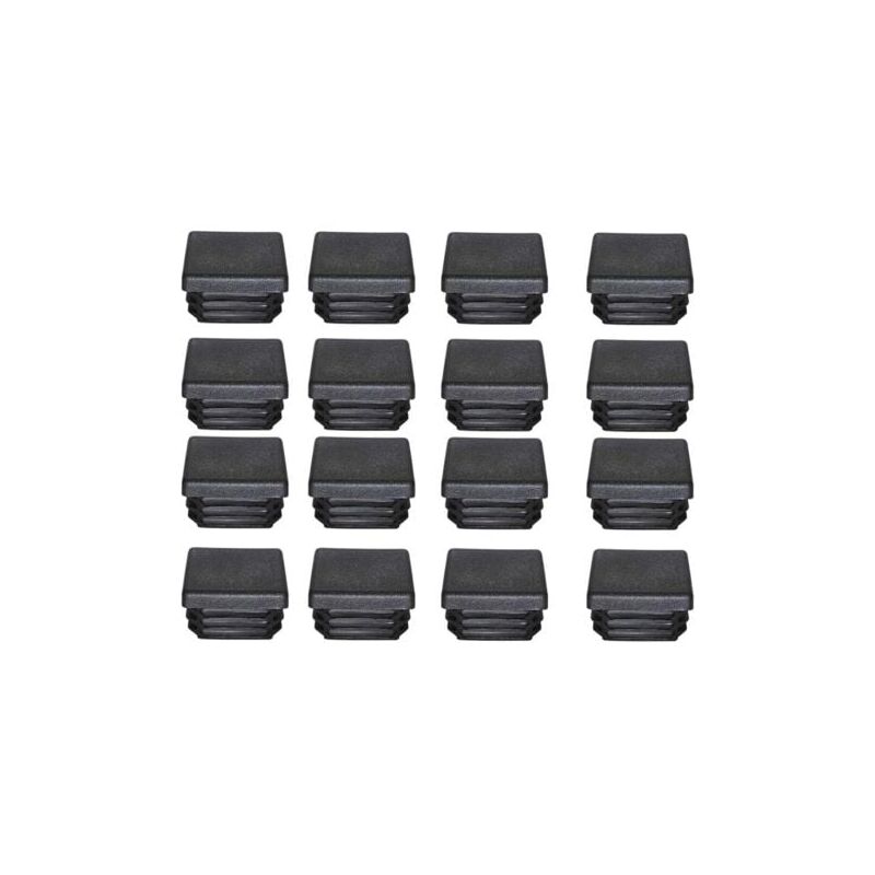 foto del prodotto tappo terminale in plastica aiperq 40x40 mm, tappo terminale in plastica nera, tappi di chiusura per gambe di mobili, trampolino, 16 pezzi