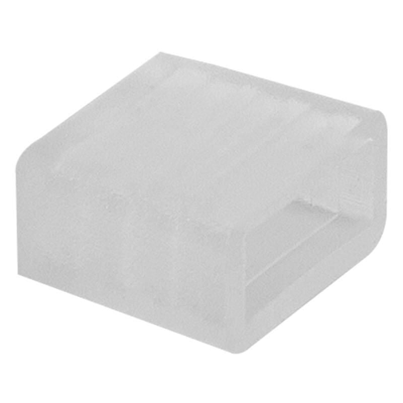 foto del prodotto tappo terminale striscia led cct 220v ip65 larga 14mm trasparente