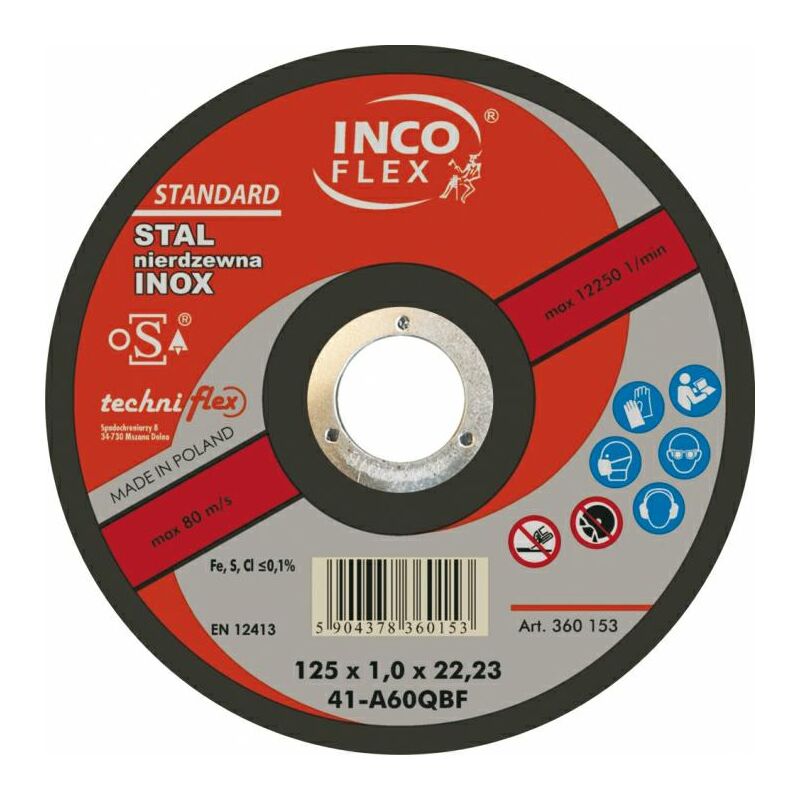 foto del prodotto tarcza metal inox incoflex 1251,0