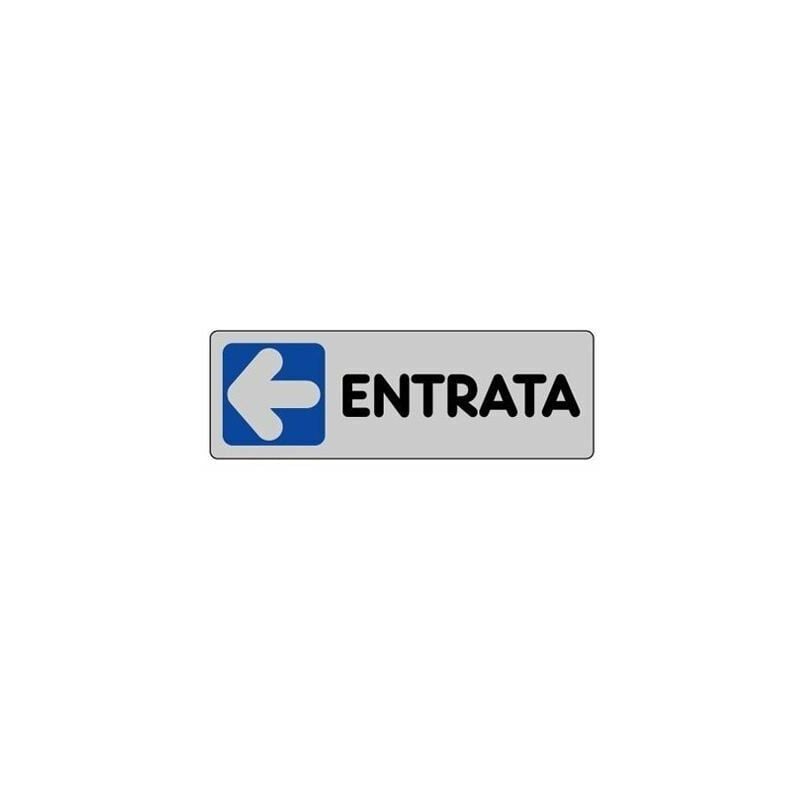 foto del prodotto targa cartello targhetta adesiva entrata sx