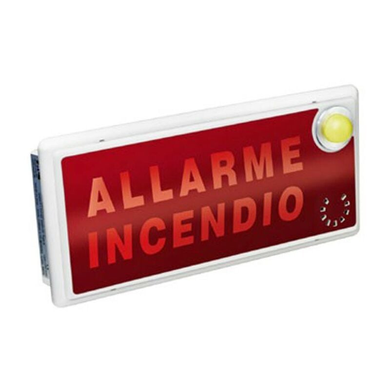 foto del prodotto targa ottico acustica urmet di allarme incendio 1043 253