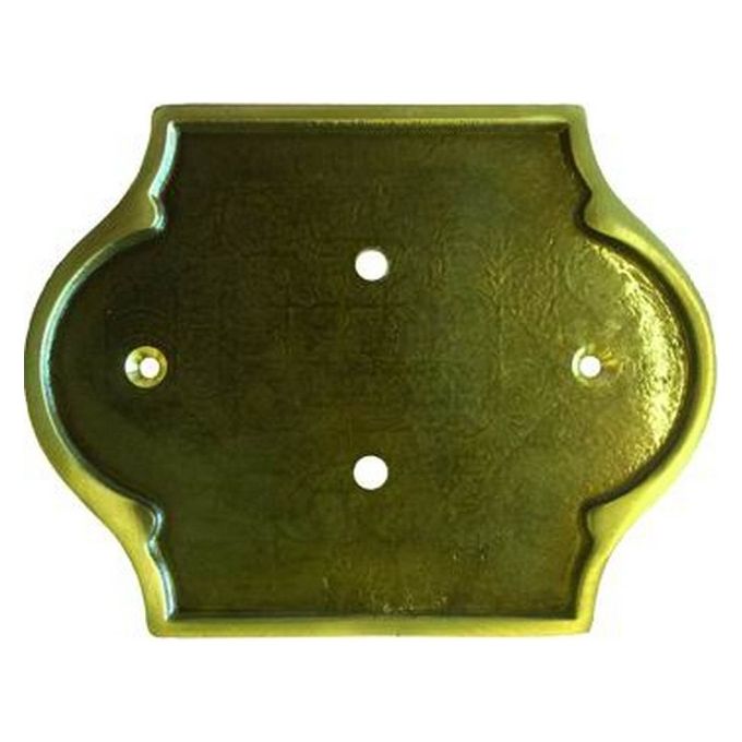 foto del prodotto targa portanumeri ottone bronzato 1 posto
