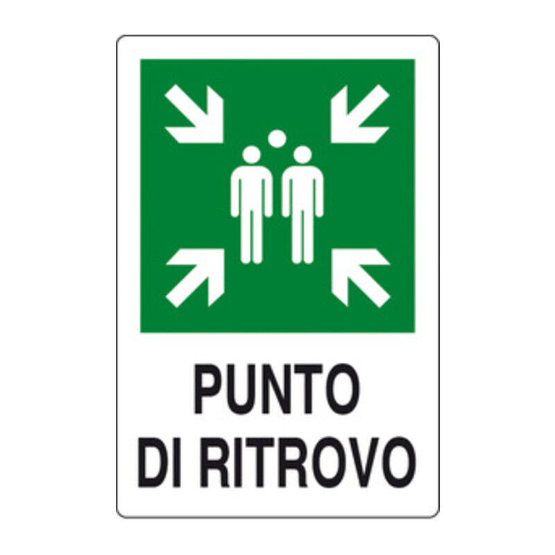 foto del prodotto targa punto di ritrovo all.30x20 a norma eu1 pz