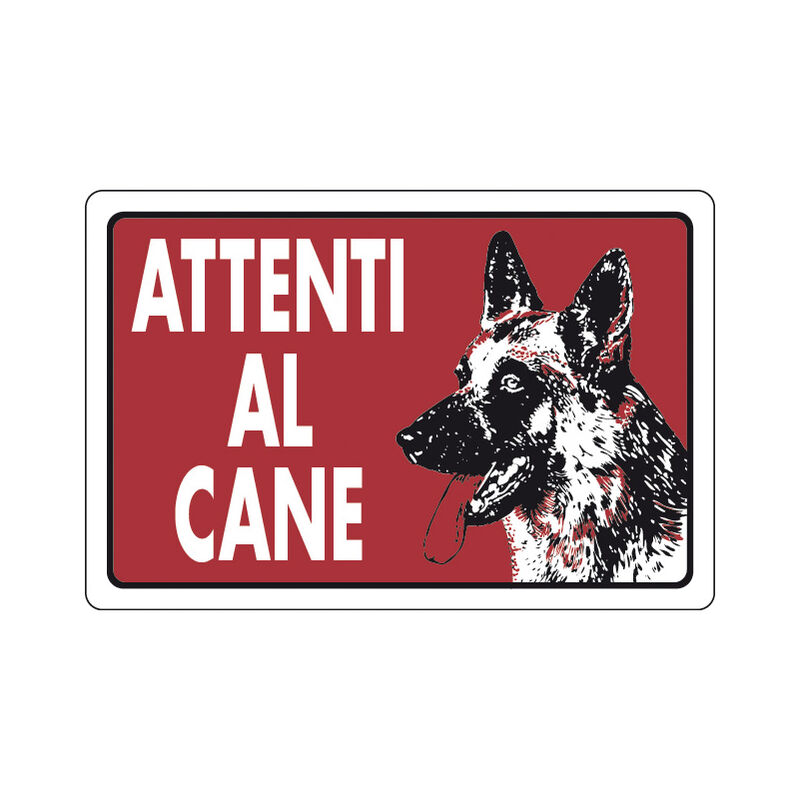 foto del prodotto targa segnal.attenti al cane