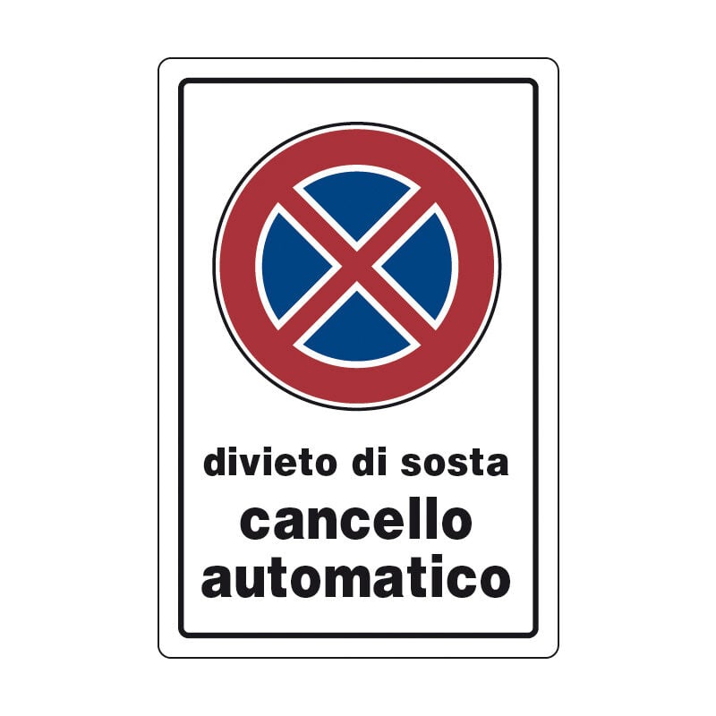 foto del prodotto targa segnal.div.sosta cancello automatico