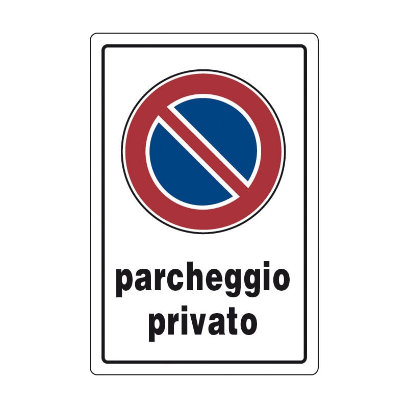 foto del prodotto targa segnal.parcheggio privato