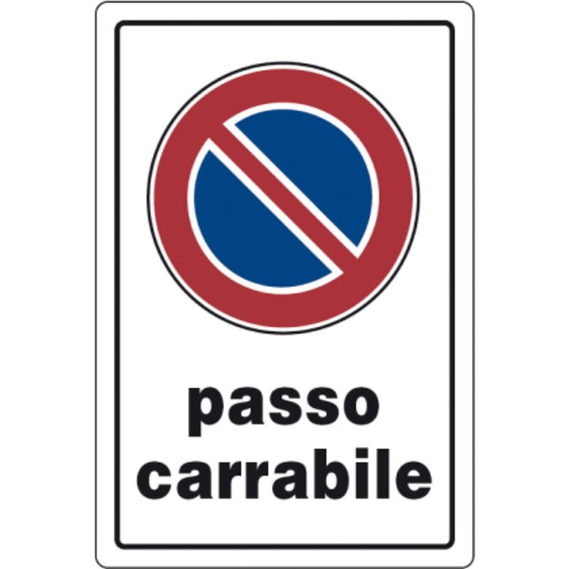 foto del prodotto targa segnal.passo carrabile