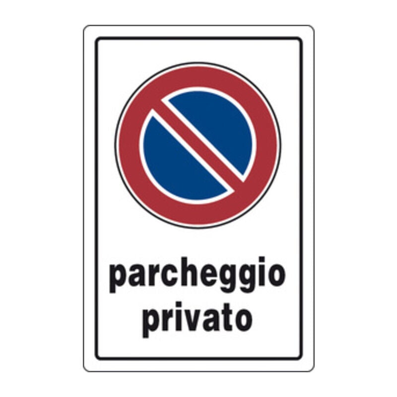 foto del prodotto targa segnaletica parcheggio privato . prezzo per 1 pezzo.
