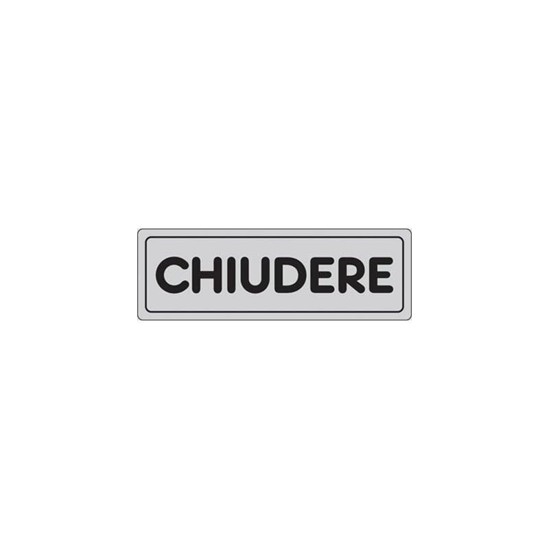 foto del prodotto targhe vinile 15x5 targhe adesiva chiudere