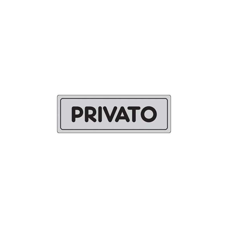 foto del prodotto targhe vinile 15x5 targhe adesiva privato