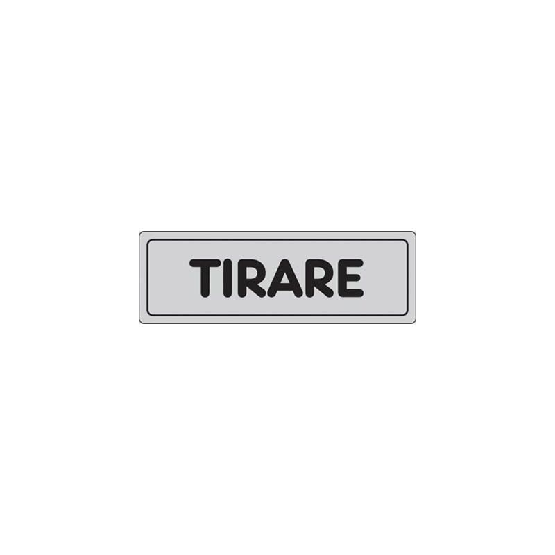 foto del prodotto targhe vinile 15x5 targhe adesiva tirare