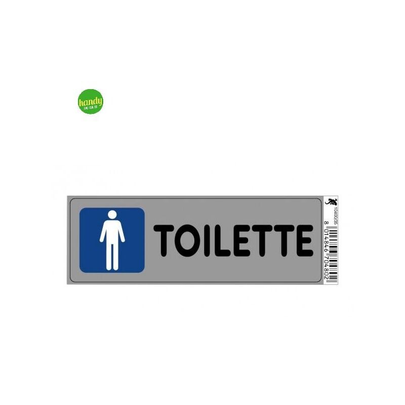 foto del prodotto targhetta adesiva 3m toilette 15 x 5 x 0,5 cm