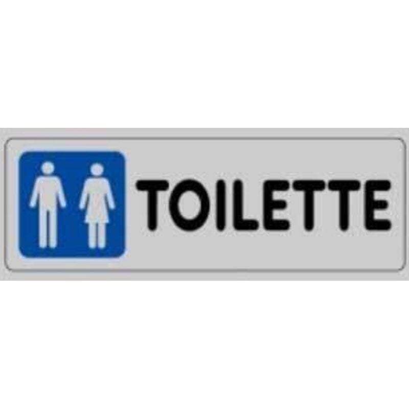 foto del prodotto targhetta adesiva toilette uomo donna cm.15x5h.
