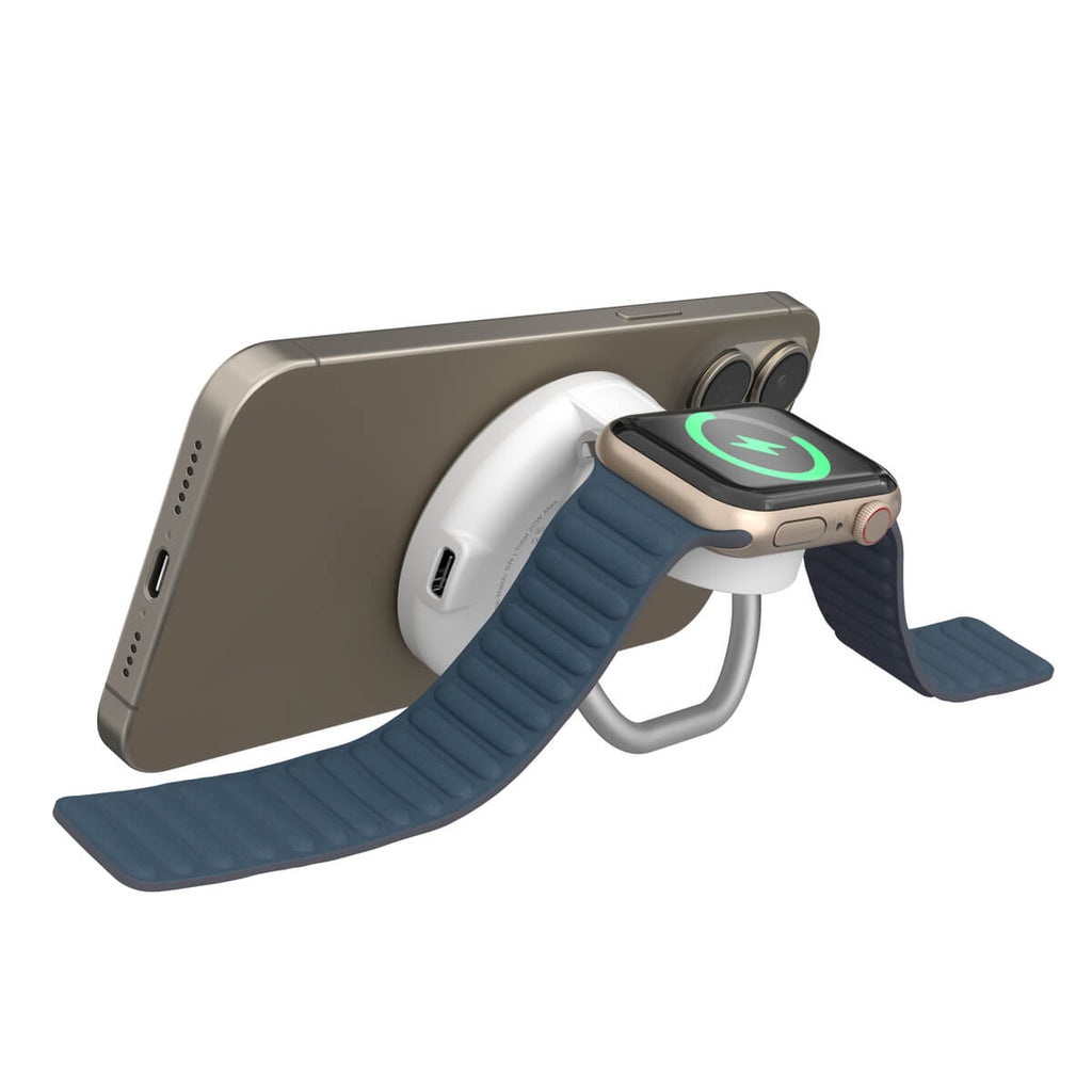 foto del prodotto targus hj3310whgl caricabatterie per dispositivi mobili cuffie, smartphone, orologio intelligente bianco usb carica wireless ricarica rapida interno
